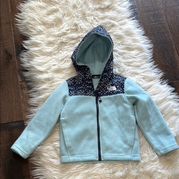 The North Face Kids Blue Hooded Jacket - Picture 1 of 4